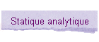 Statique analytique